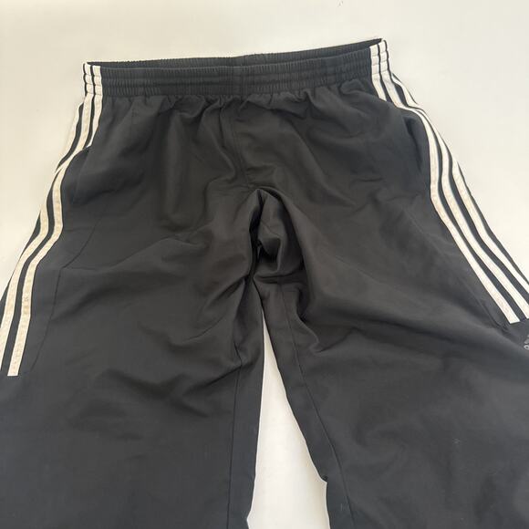 Vintage Adidas Track Pants Mens Large Black Windbreaker Training Y2K 90s Retro - Picture 2 of 12